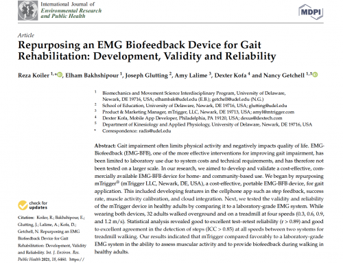 Validity and Reliability of mTrigger Biofeedback